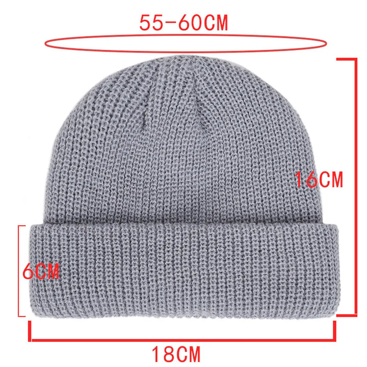 Cozy Winter Knit Beanie – Warm Unisex Skull Cap-MODAUTLET