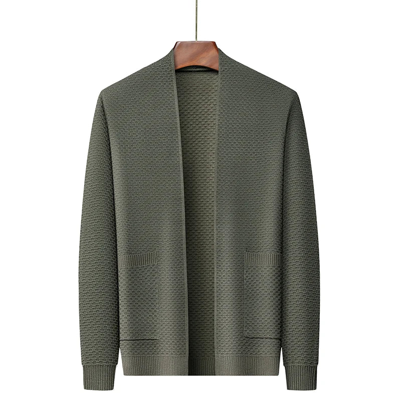 Brushed Jacquard Blazer With Embossed Texture For Men Cruise Green