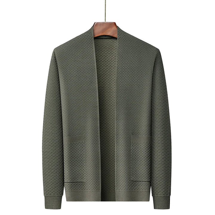 Brushed Jacquard Blazer With Embossed Texture For Men-MODAUTLET