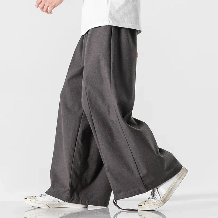 Men's Wide-Leg Japanese Pants - Suki Mirage Style-MODAUTLET