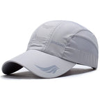 Quick‑Dry Mesh Sports Cap Gray 56-60cm