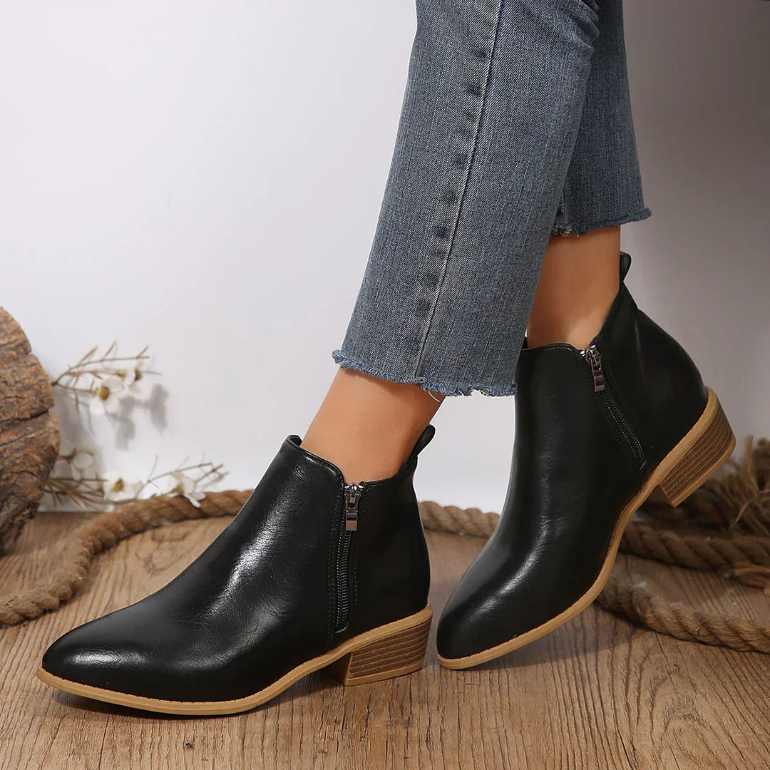 Women's Elegant All-Day Comfort Ankle Boots-MODAUTLET