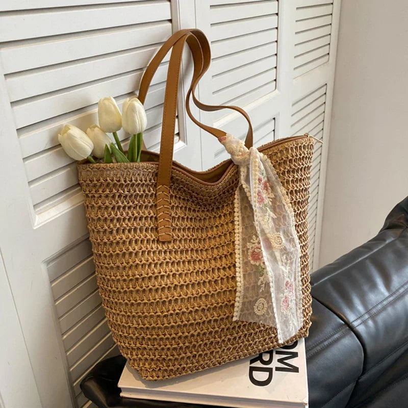 Clara | Handmade Woven Tote Bag-MODAUTLET