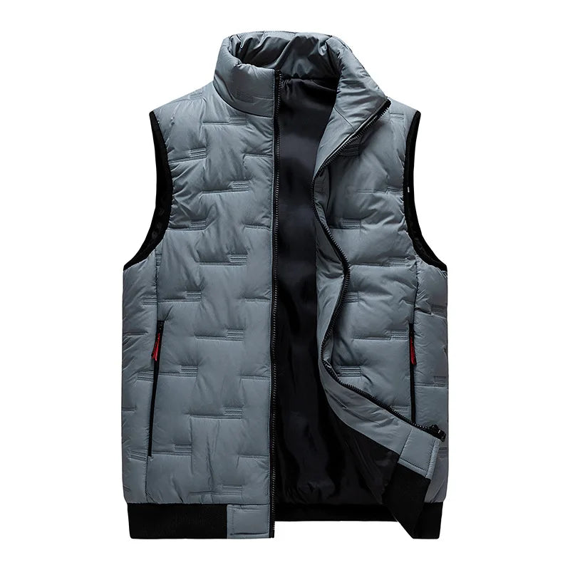 Men's Stylish Orviano Vest - Versatile and Comfortable Outerwear Grey