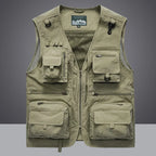 Utility Vest for Versatile Outdoor Use Army Green