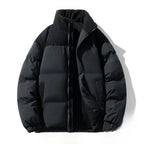 Men's Stylish Puffer Jacket - Warm & Lightweight Black