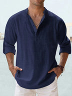 Men's Cozy Casual Shirt Blue