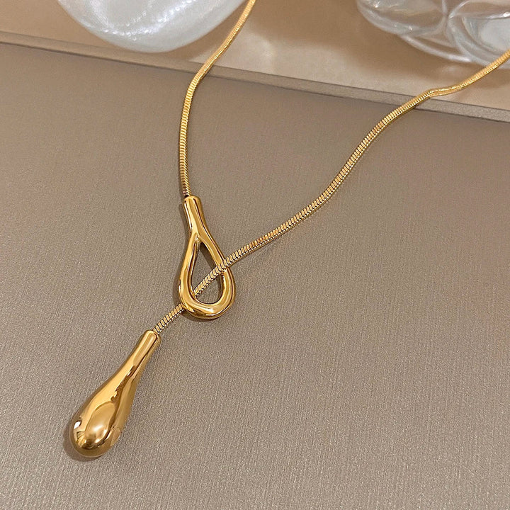 Elegant Raindrop Pendant Necklace-MODAUTLET