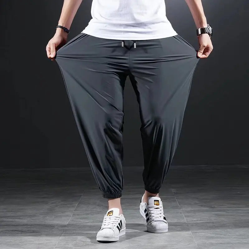 Ultra-Comfort Ice Silk Stretch Pants-MODAUTLET