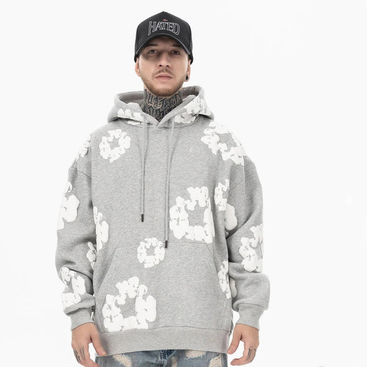 Men’s Casual Denim Hoodie – Soft Hooded Sweatshirt-MODAUTLET