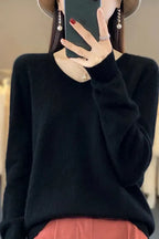 Women's Cozy Luxe Sweater - Harmonia Black