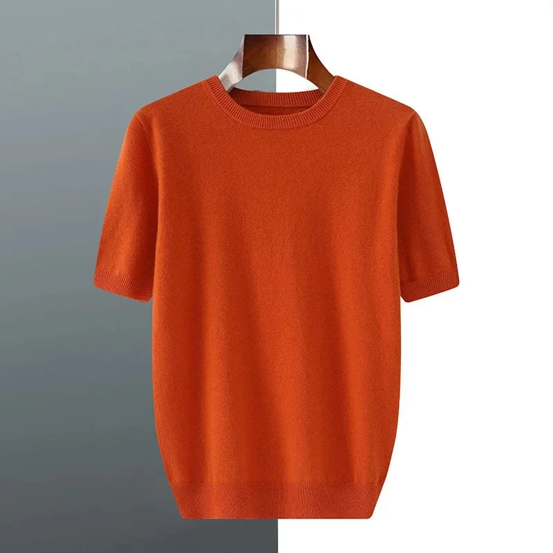 Men's Andari Knit Tee Orange