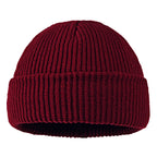 Cozy Winter Knit Beanie – Warm Unisex Skull Cap Wine Red One Size