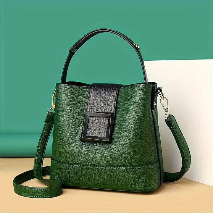 Pebbled Arc Handbag - Stylish and Versatile-MODAUTLET
