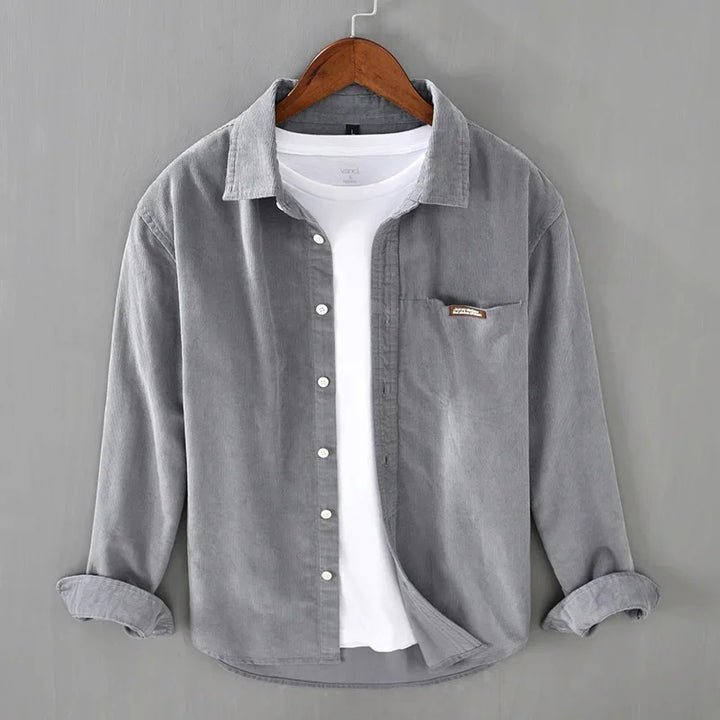 Men's Corduroy Shirt - Salerno Style-MODAUTLET
