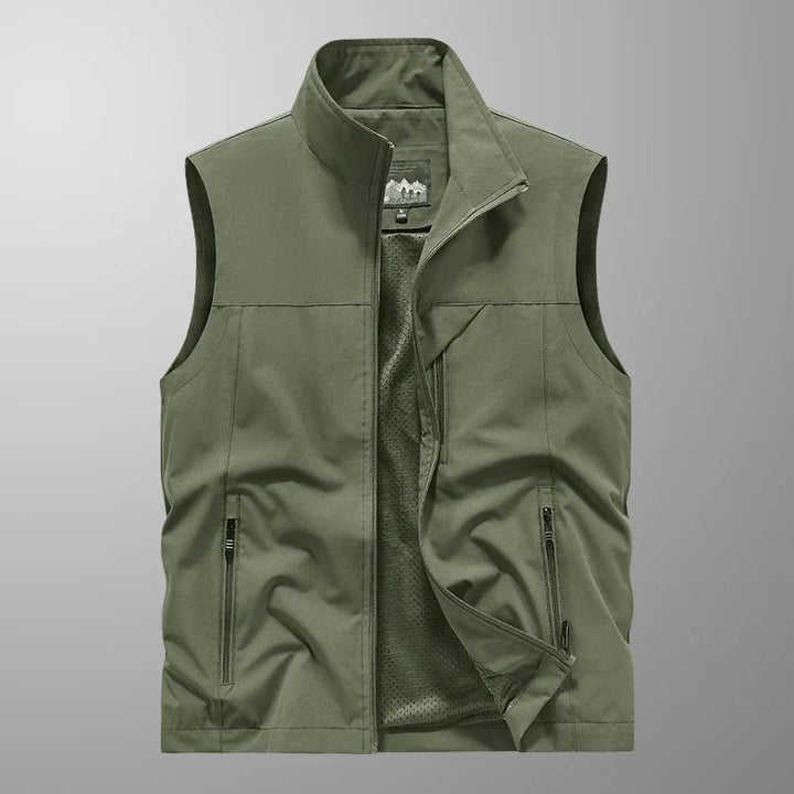 Men's Lightweight Waterproof Sleeveless Vest - Versatile Design