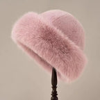 Eleganza Fiorentina Fur Hat Pink
