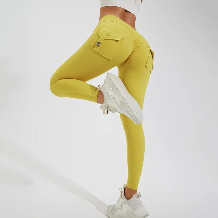Women's Breathable Yoga Pants with Butt Pocket, Comfortable Leggings