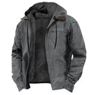 Men's Full-Zip Polar Fleece Hoodie - Cozy Casual Jacket