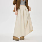 Women's Long Pleated Skirt - Elegant & Flowing Design