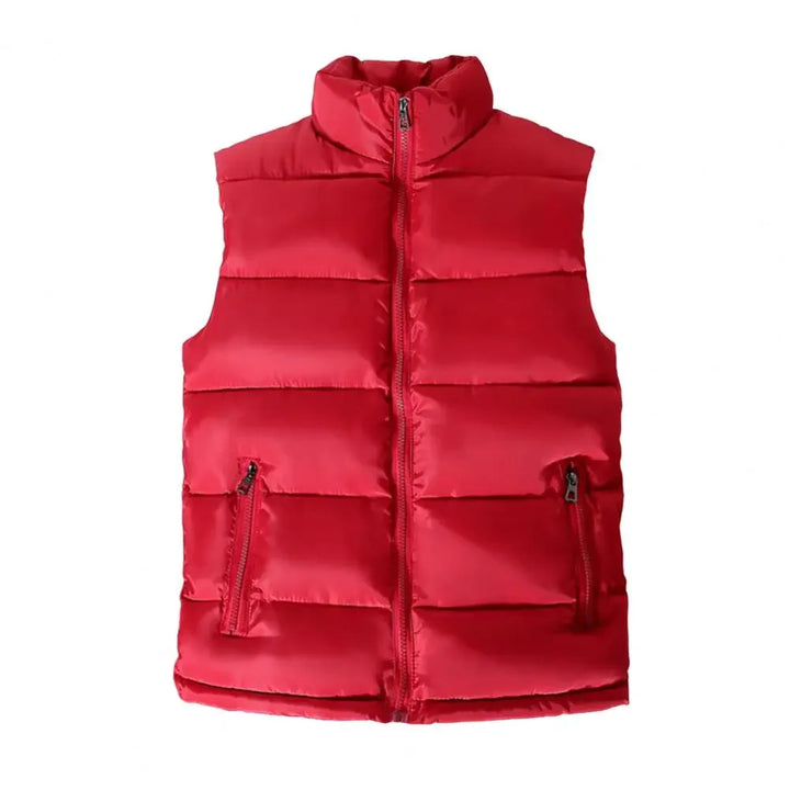 Men's Lightweight Quilted Puffer Vest with Slim Collar