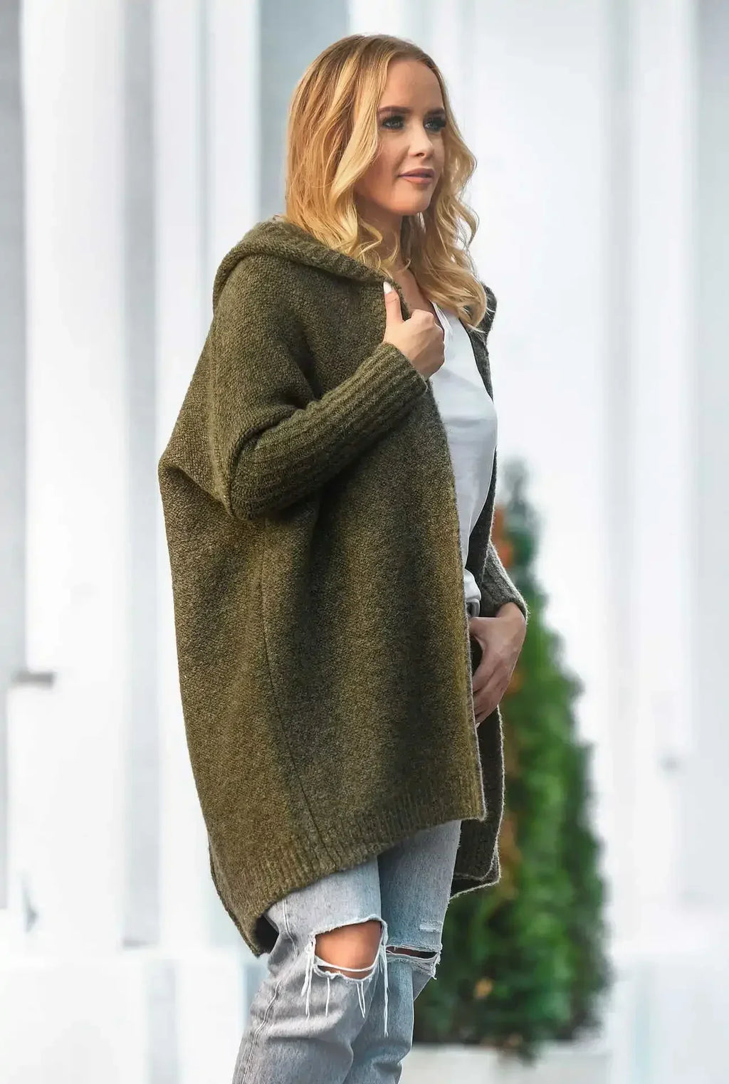 Women's Cozy Cardigan for Ultimate Comfort Green
