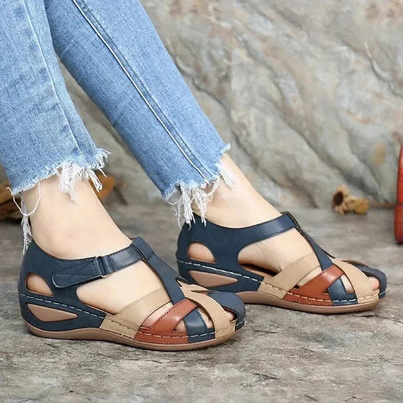 Women's Casual Orthopedic Wedge Sandals Blue