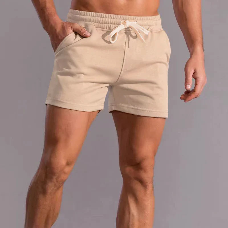 Cotton Fitness Shorts For Men Perfect For Gym Workouts Khaki