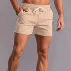 Cotton Fitness Shorts For Men Perfect For Gym Workouts Khaki