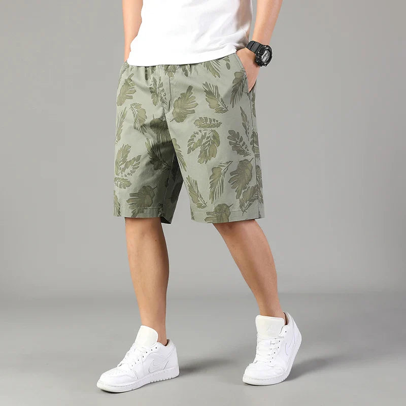 Men's Cotton Palmline Shorts - Comfortable and Stylish Summer Wear