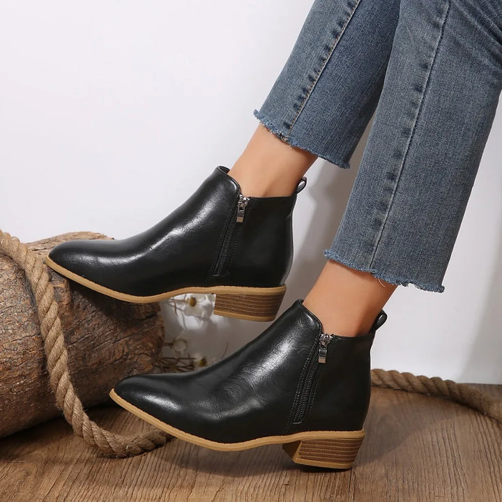 Women's Elegant All-Day Comfort Ankle Boots-MODAUTLET