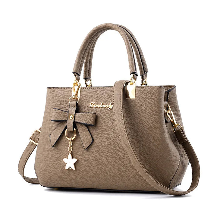 Elegant Women's Messenger Bag with Flower Pendant-MODAUTLET