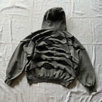 Retro Patchwork Hoodie With Geometric Streetwear Vibes