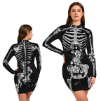 Women's Skeleton Print Dress