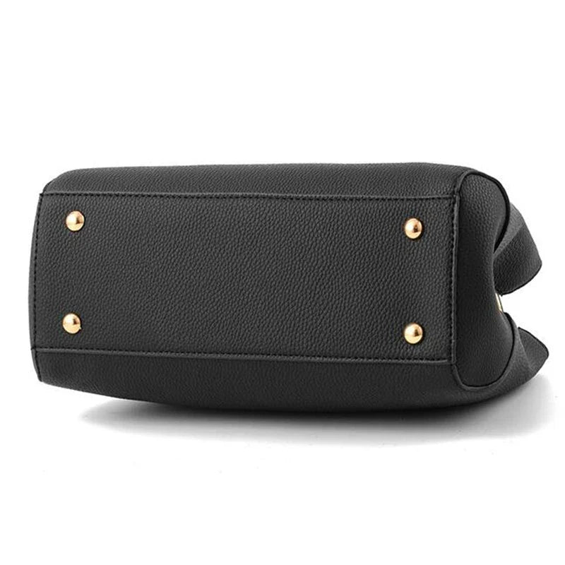 Elegant Women's Messenger Bag with Flower Pendant