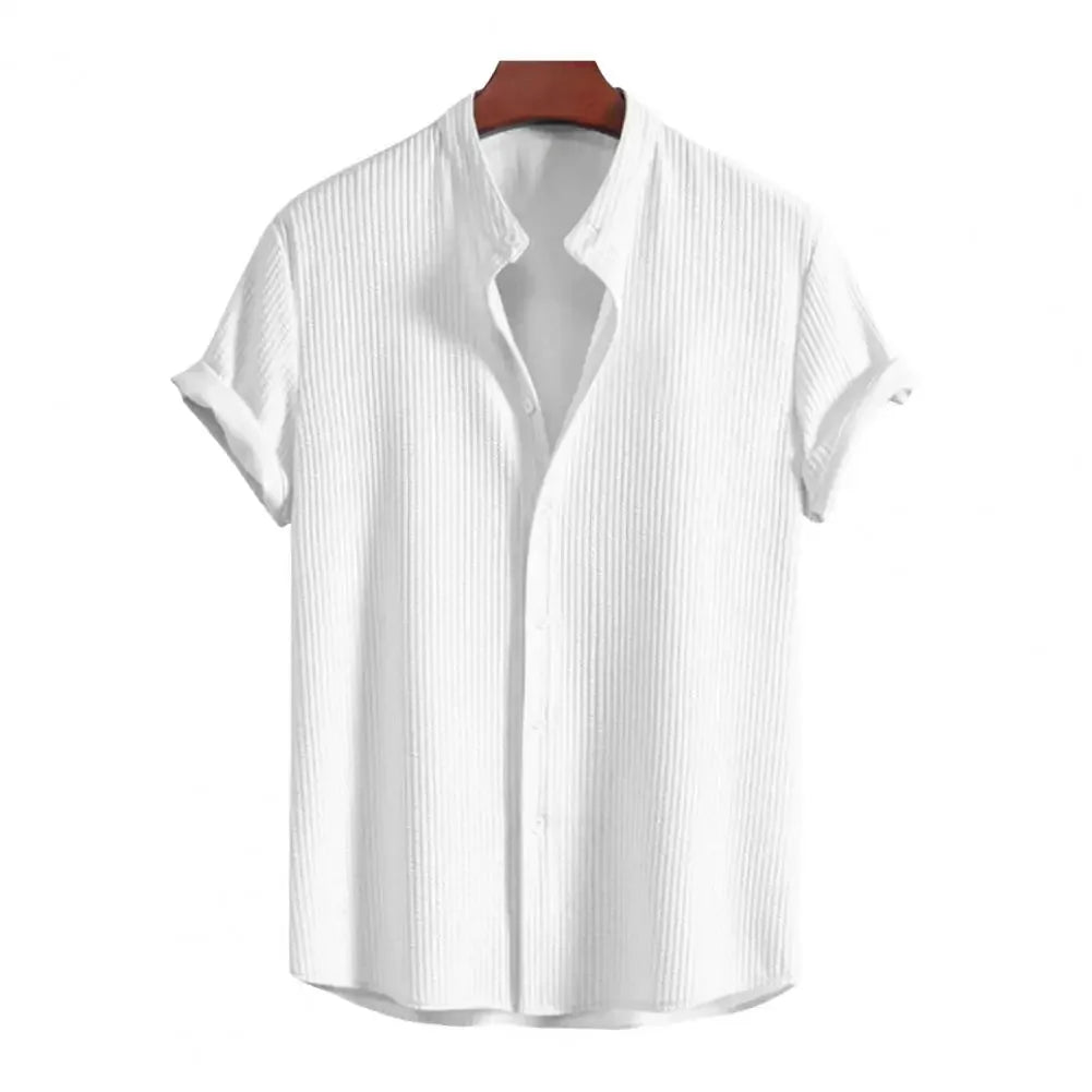 AeroLite Breathable Summer Shirt for Cool and Comfortable Warm Weather Wear White