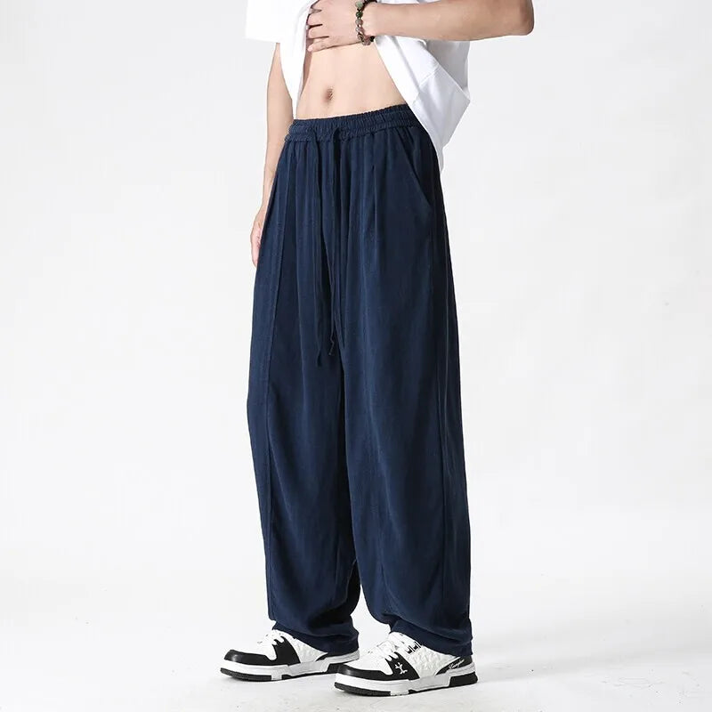 Men's Urban Breeze Linen Trousers-MODAUTLET