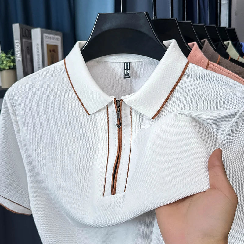 Men's Pinehurst Zipline Performance Polo-MODAUTLET