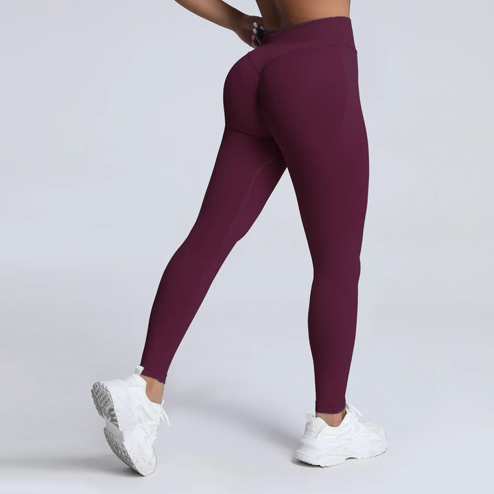 Women's Push-Up Low-Rise Seamless Yoga Leggings for Fitness