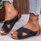Women's Criss-Cross Summer Sandals Black