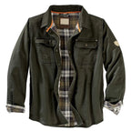 Men's Independent Motorcycle Workwear Jacket Army Green