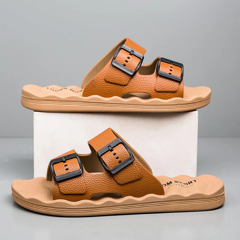 Women's Comfort Slides - Delmar Style Brown