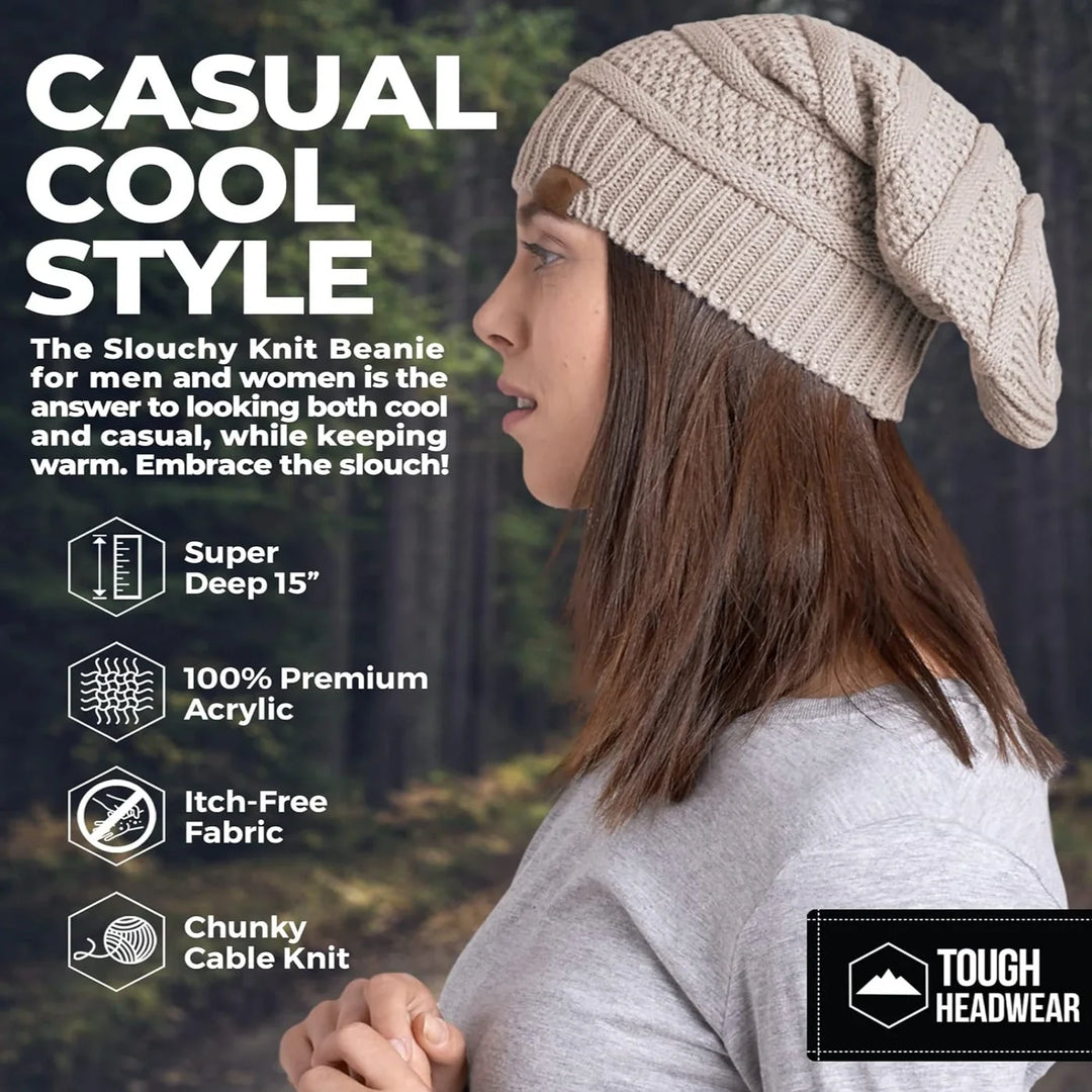 Cozy Knitted Beanie with Fur Lining-MODAUTLET