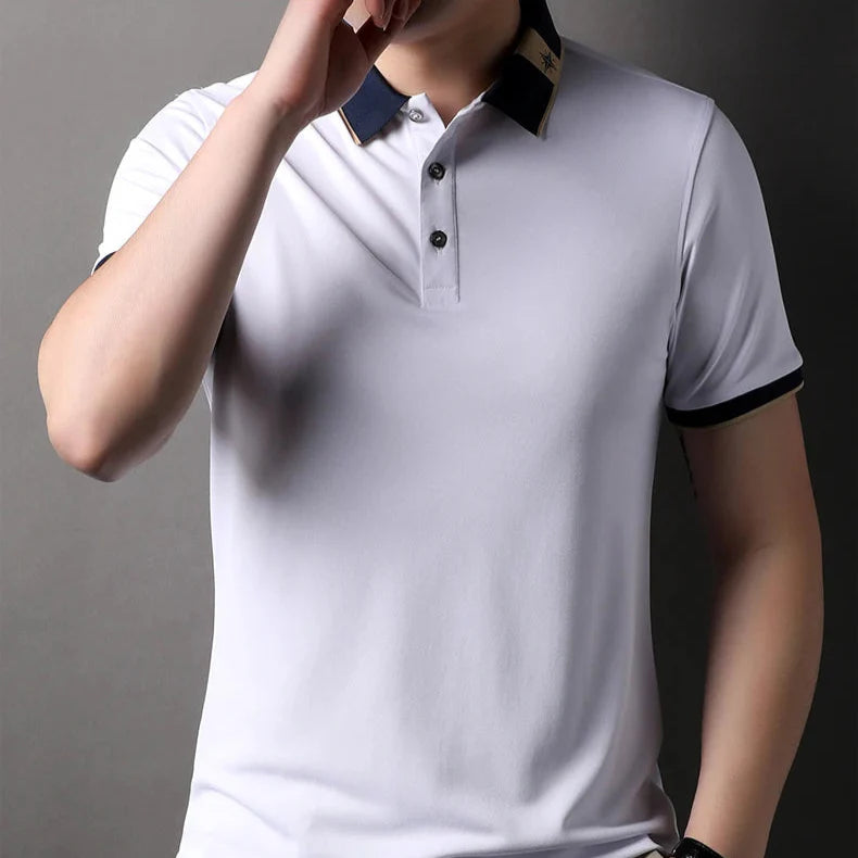 Men's Compass Polo Shirt - Verdant Green-MODAUTLET