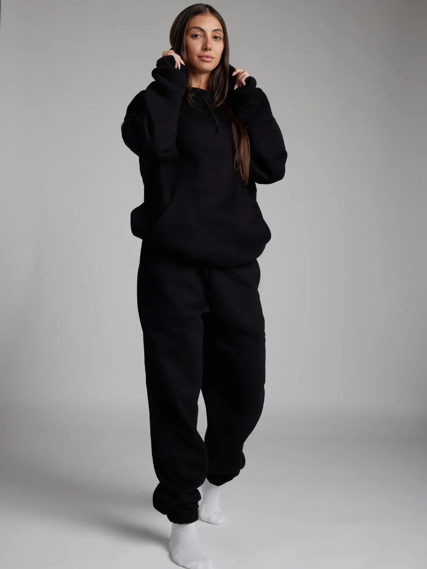 Unisex Comfy Tracksuit Set Black
