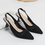 Women's Elegant & Comfortable Mid-Heel Shoes Black