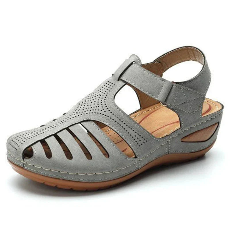 Women's Classic Summer Wedge Sandals Grey