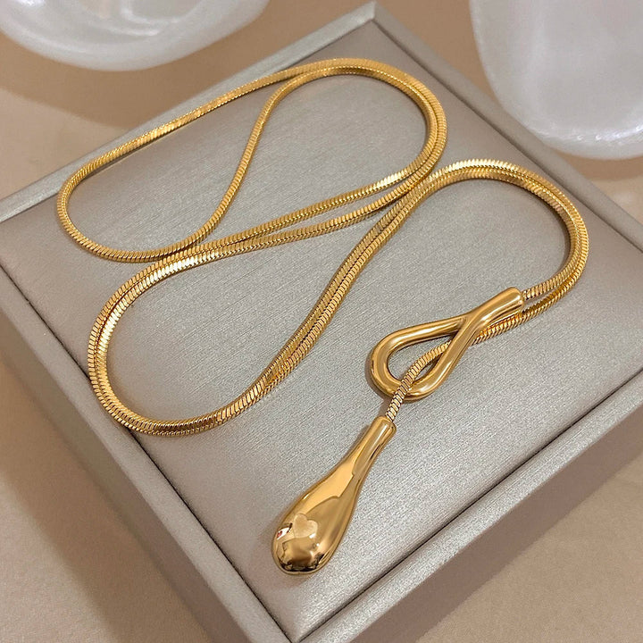 Elegant Raindrop Pendant Necklace-MODAUTLET