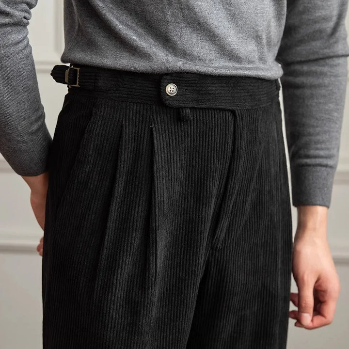 Men's Classic Corduroy Gurkha Pants-MODAUTLET