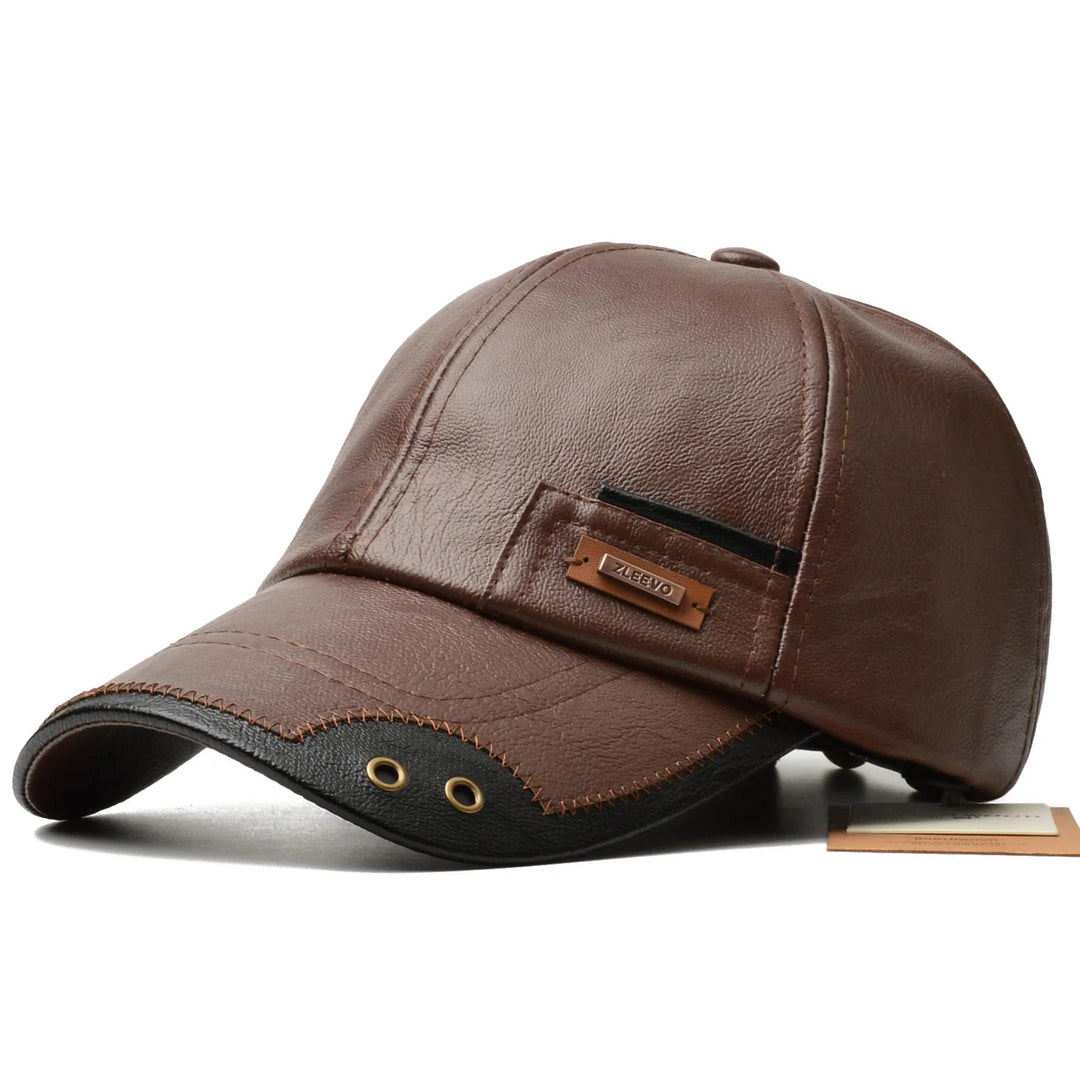 Premium Leather Cap for Stylish Comfort-MODAUTLET